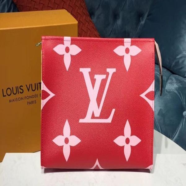 LV Toilet Pouch XL Monogram Rouge