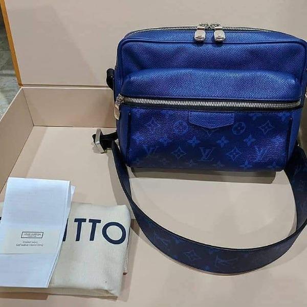 LV Outdoor Messenger K45 Taiga Monogram Cobalt