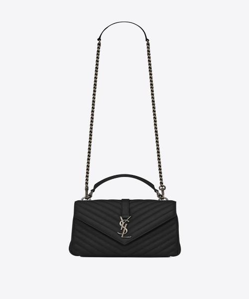 Saint Laurent Large College In Black