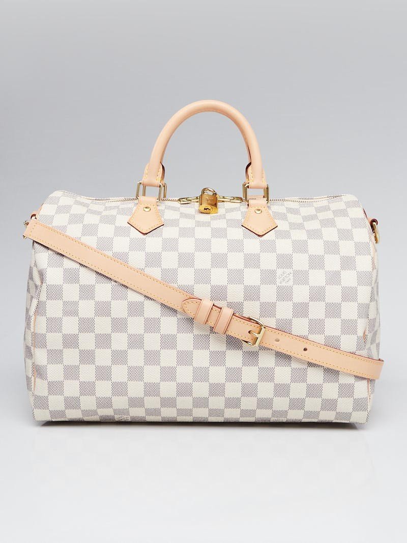 LV Speedy Bandouliere 35 Damier Azur Canvas