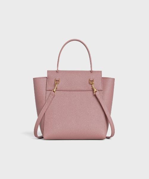 Celine Nano Belt Bag In Grained Calfskin Vintage Pink