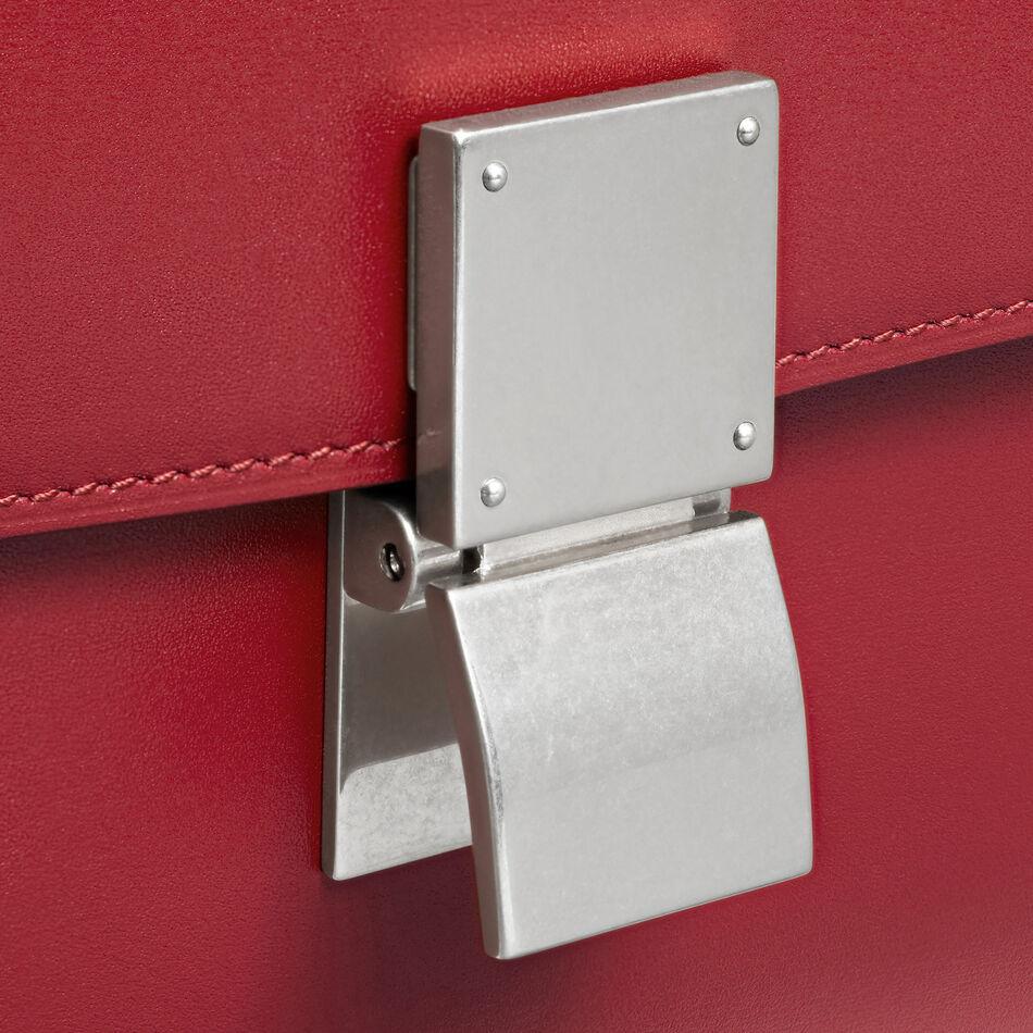 Celine Medium Classic Bag In Box Calfskin Red/Silver Hardware