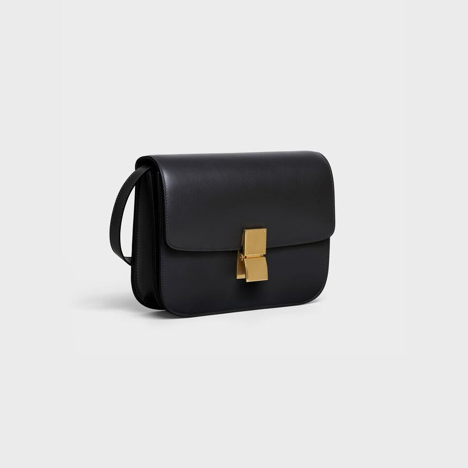Celine Medium Classic Bag In Box Calfskin Black
