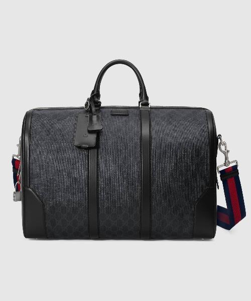 Gucci Soft GG Supreme Carry-On Duffle Black/Grey