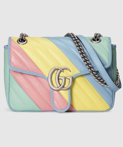 Gucci GG Marmont Small Shoulder Bag Multicolored Pastel
