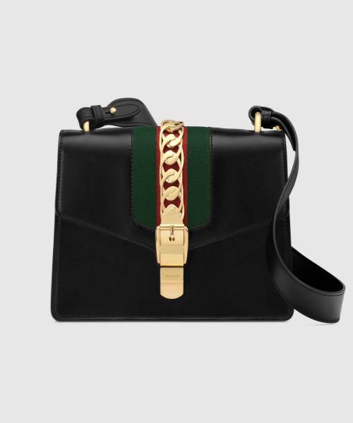 Gucci Sylvie Small Shoulder Bag Black