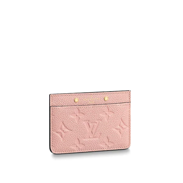 LV Cardholder Monogram Empreinte Rose Poudre