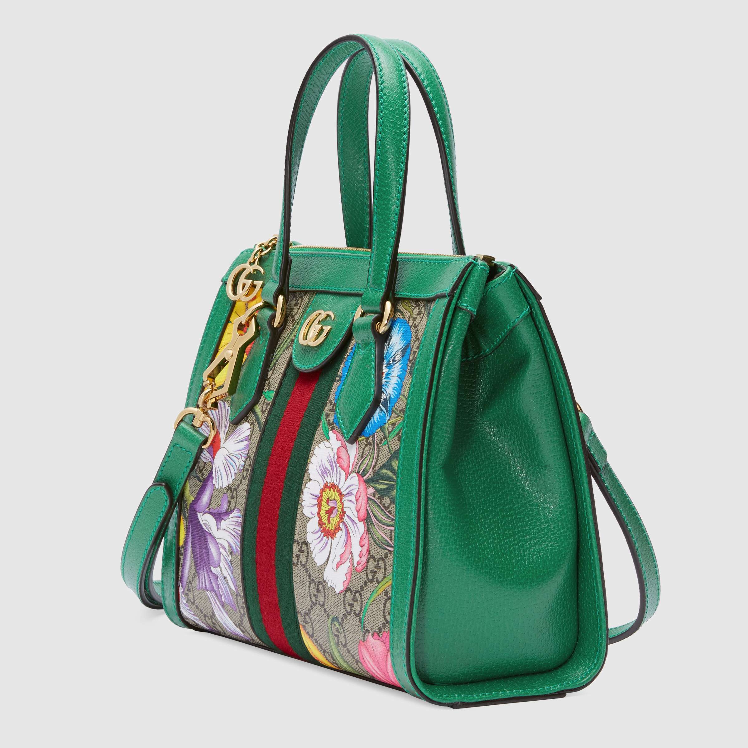 Gucci Online Exclusive Ophidia GG Flora small tote bag