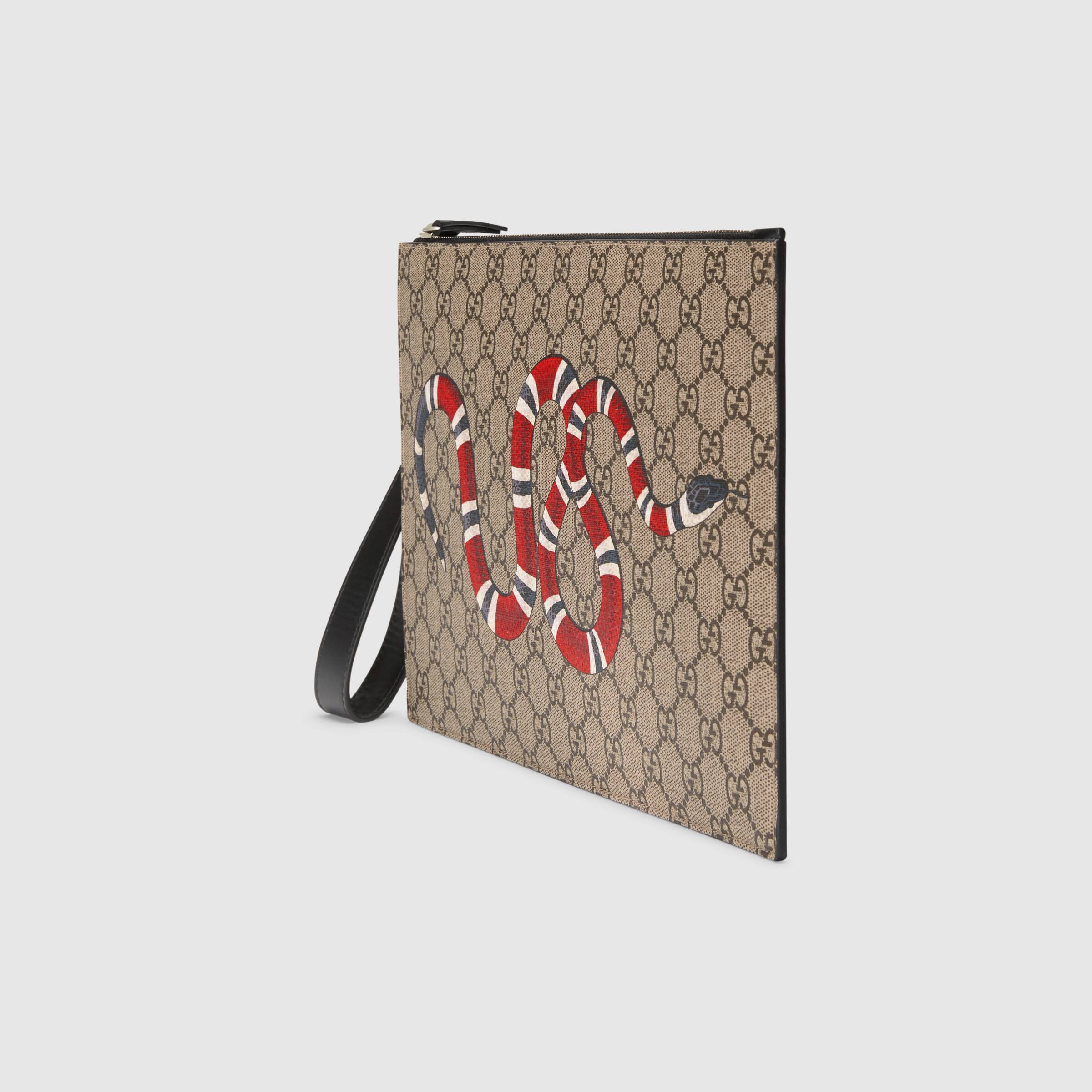 Gucci Bestiary Pouch with Kingsnake
