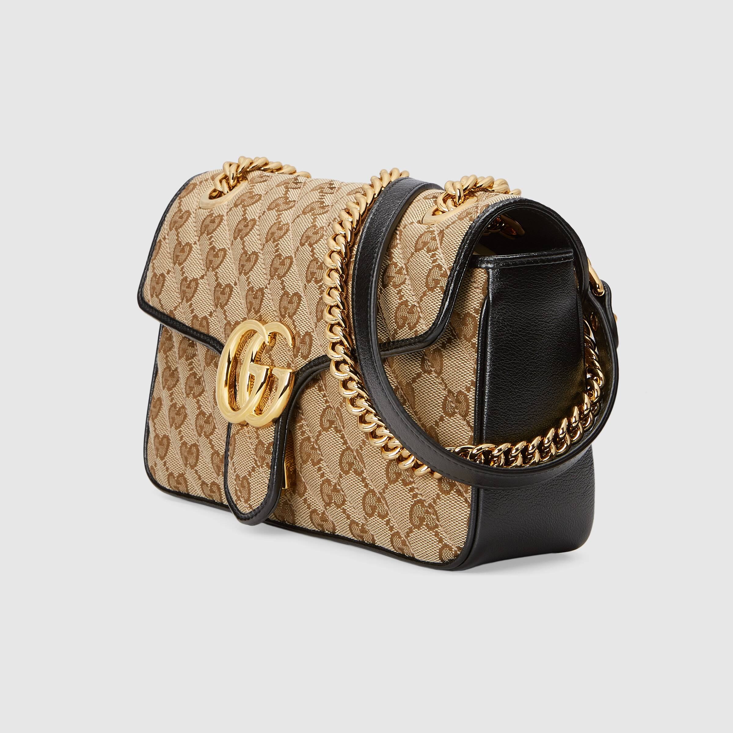 Gucci GG Marmont Small Shoulder Bag GG Canvas