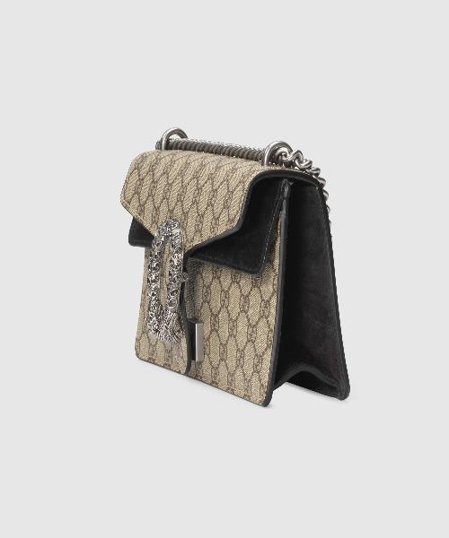 Gucci Dionysus Small GG Shoulder Bag Beige Black