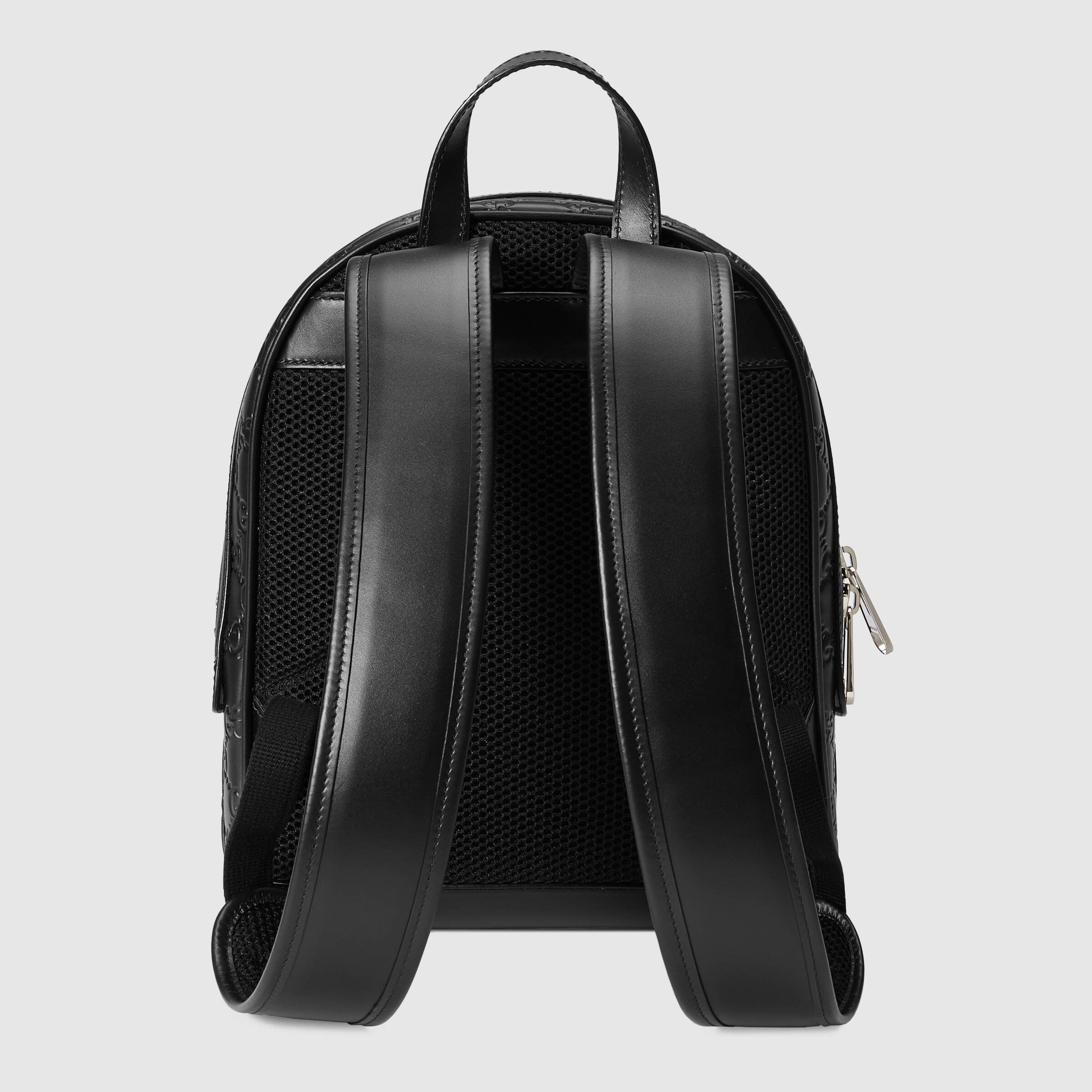 Gucci Signature Leather Backpack Black