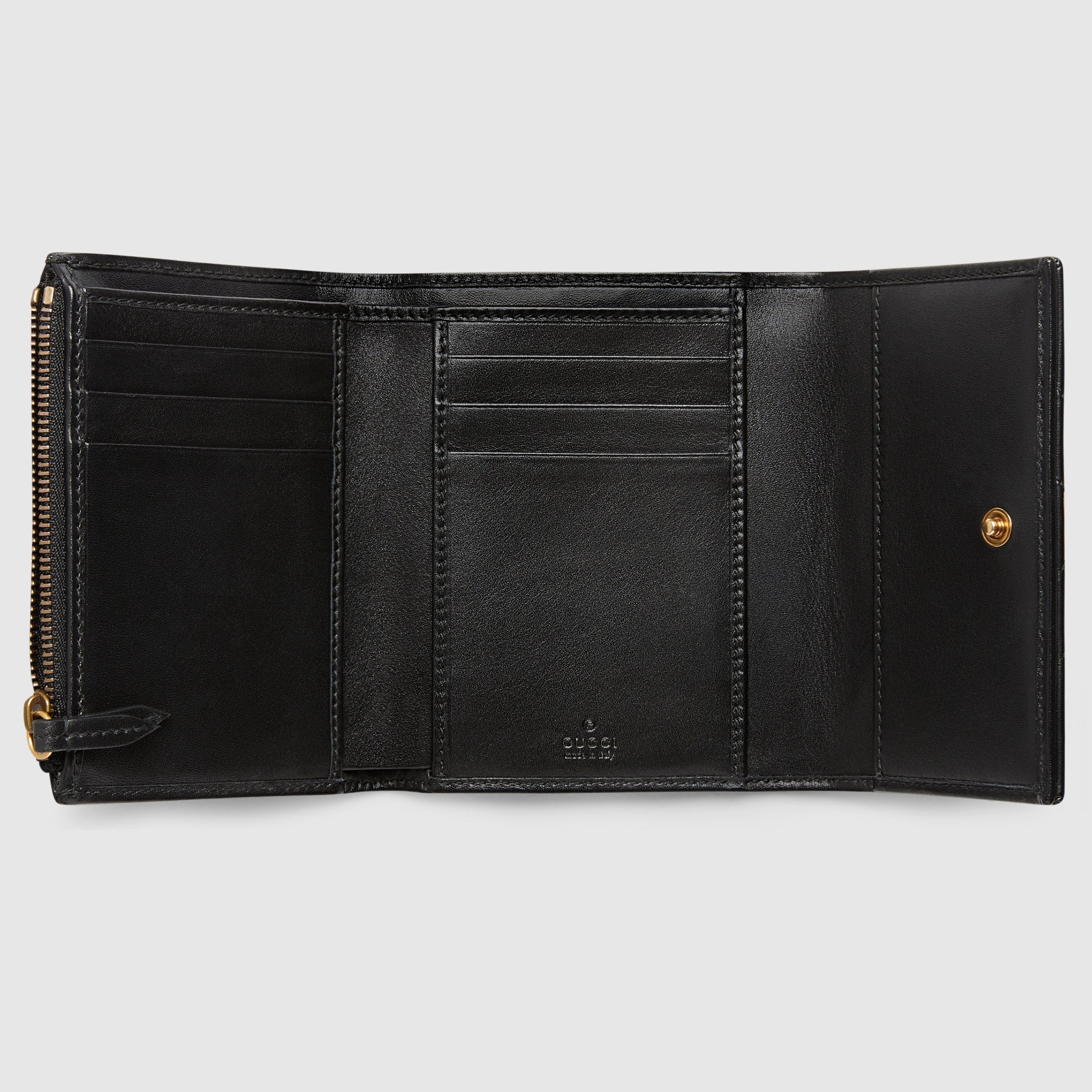 Gucci GG Marmont Matelassé Wallet Black