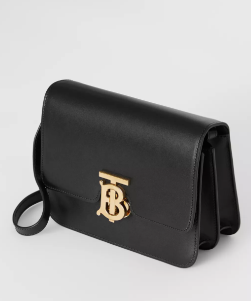 Burberry Small Leather TB Bag Black