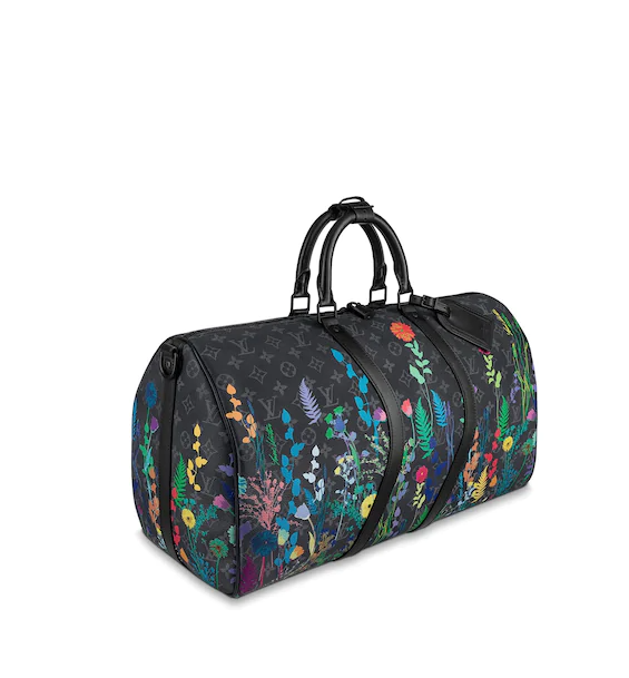 LV Keepall Bandouliere 50 Monogram Eclipse Foliage