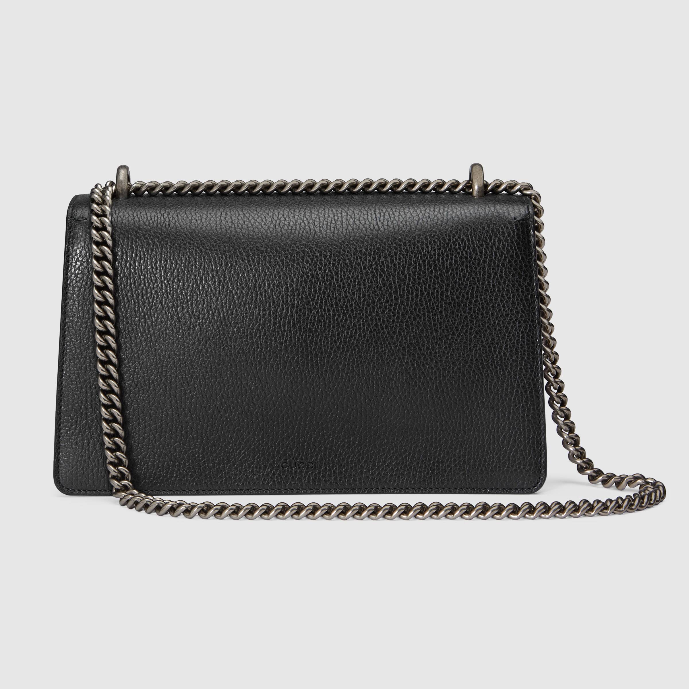 Gucci Dionysus Small Shoulder Bag Black Leather