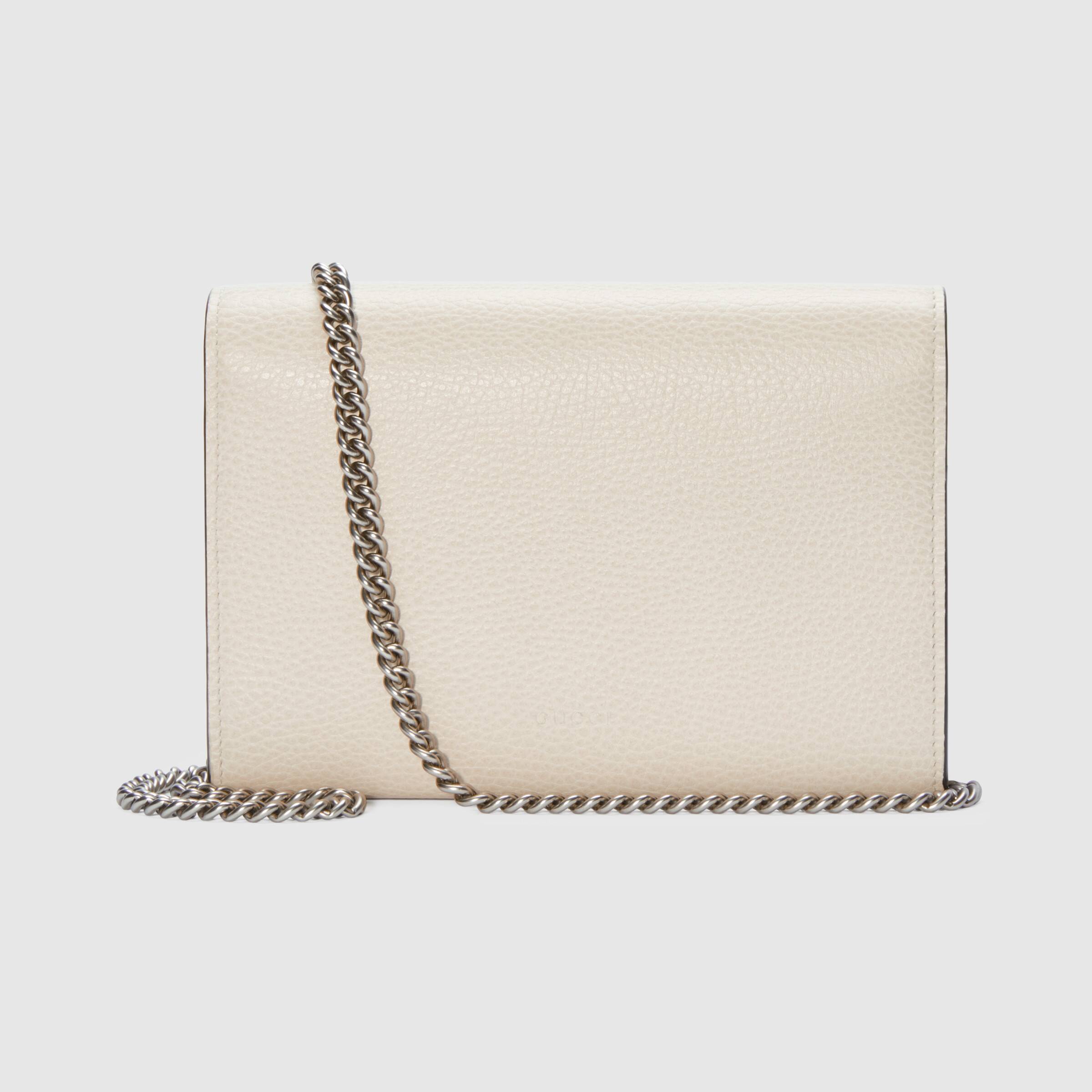 Gucci Dionysus Mini Leather Chain Bag White