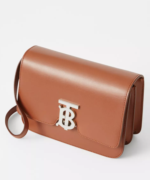Burberry Small Leather TB Bag Brown