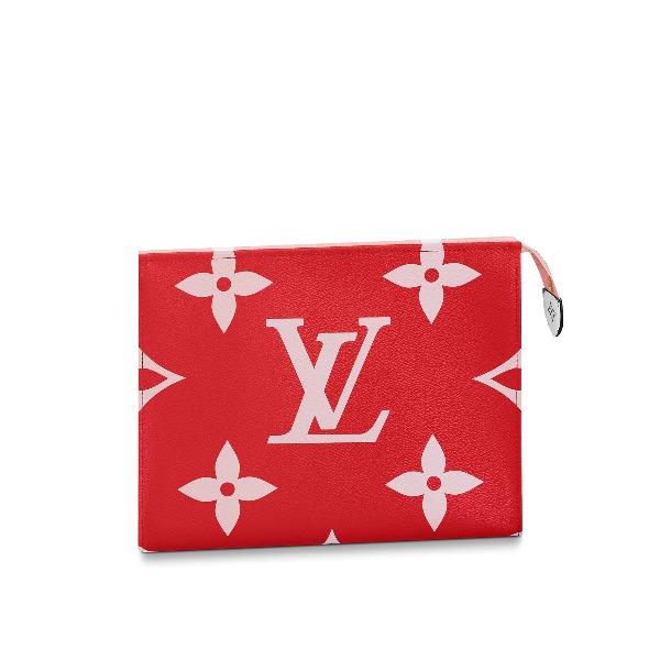 LV Toilet Pouch XL Monogram Rouge