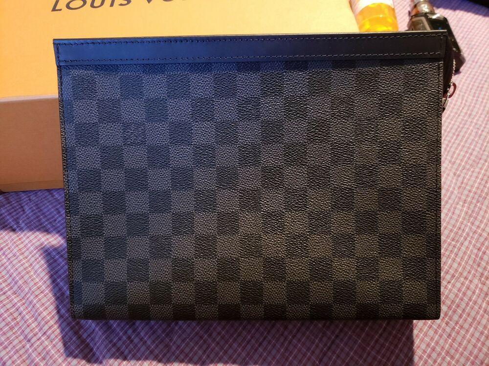 LV Pochette Voyage MM Damier Graphite Canvas 2017