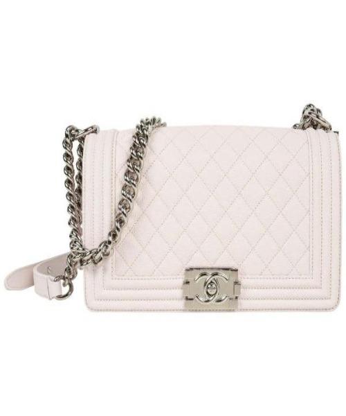 Chanel Boy Medium Handbag White