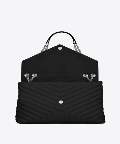 Saint Laurent Large Loulou Shopping Bag Black