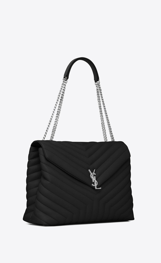 Saint Laurent Large Loulou Shopping Bag Black