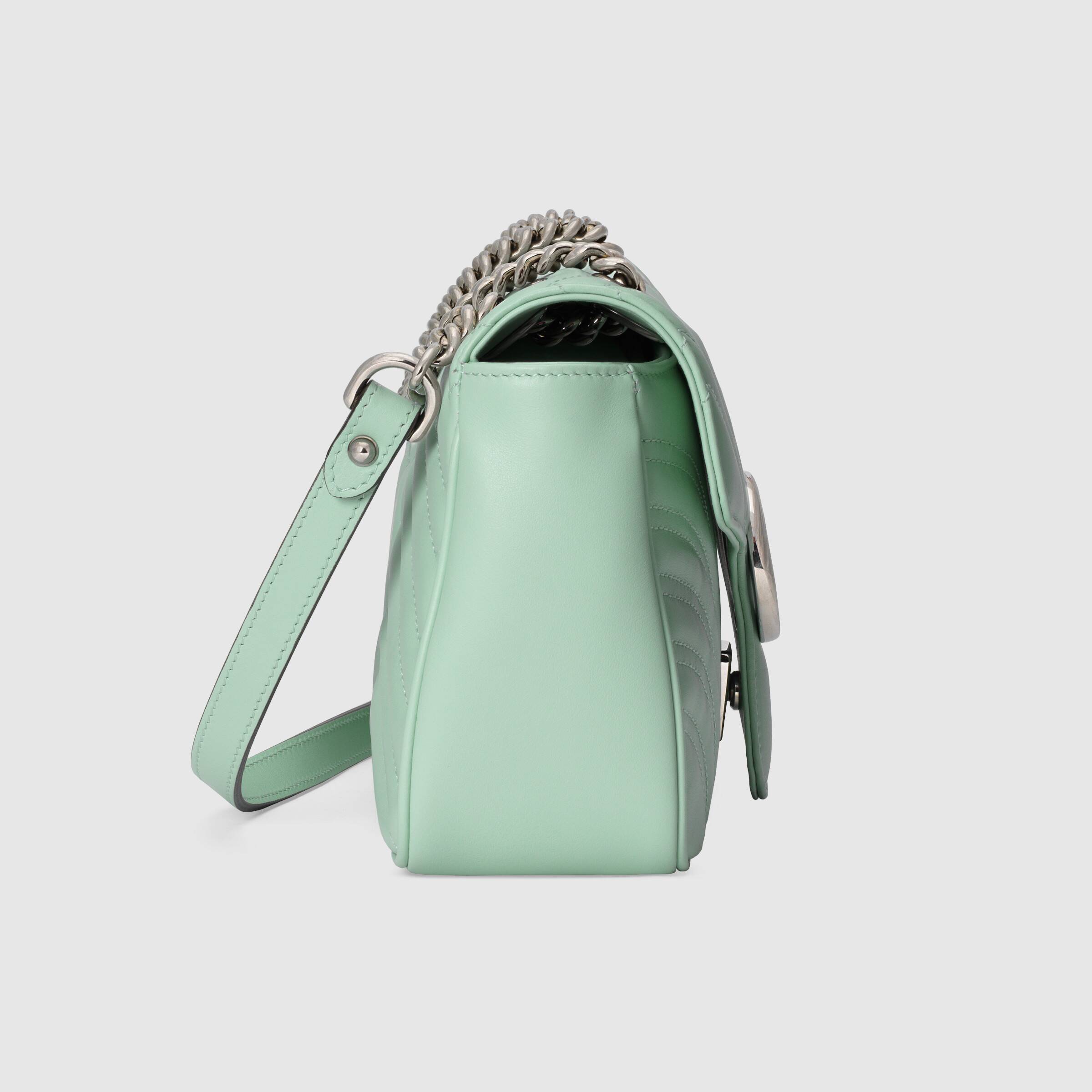 Gucci GG Marmont Small Shoulder Bag Pastel Green