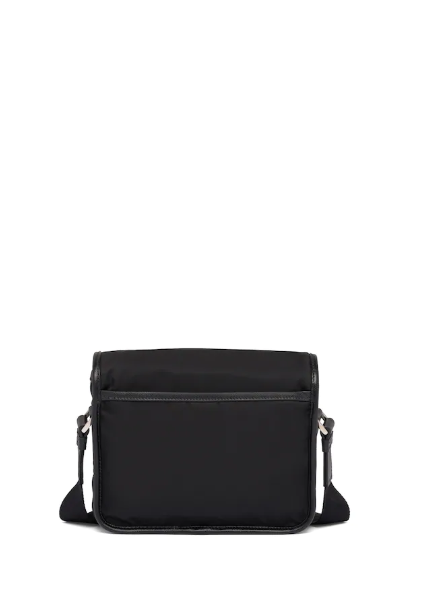 Prada Nylon Cross-Body Bag Buckles Black