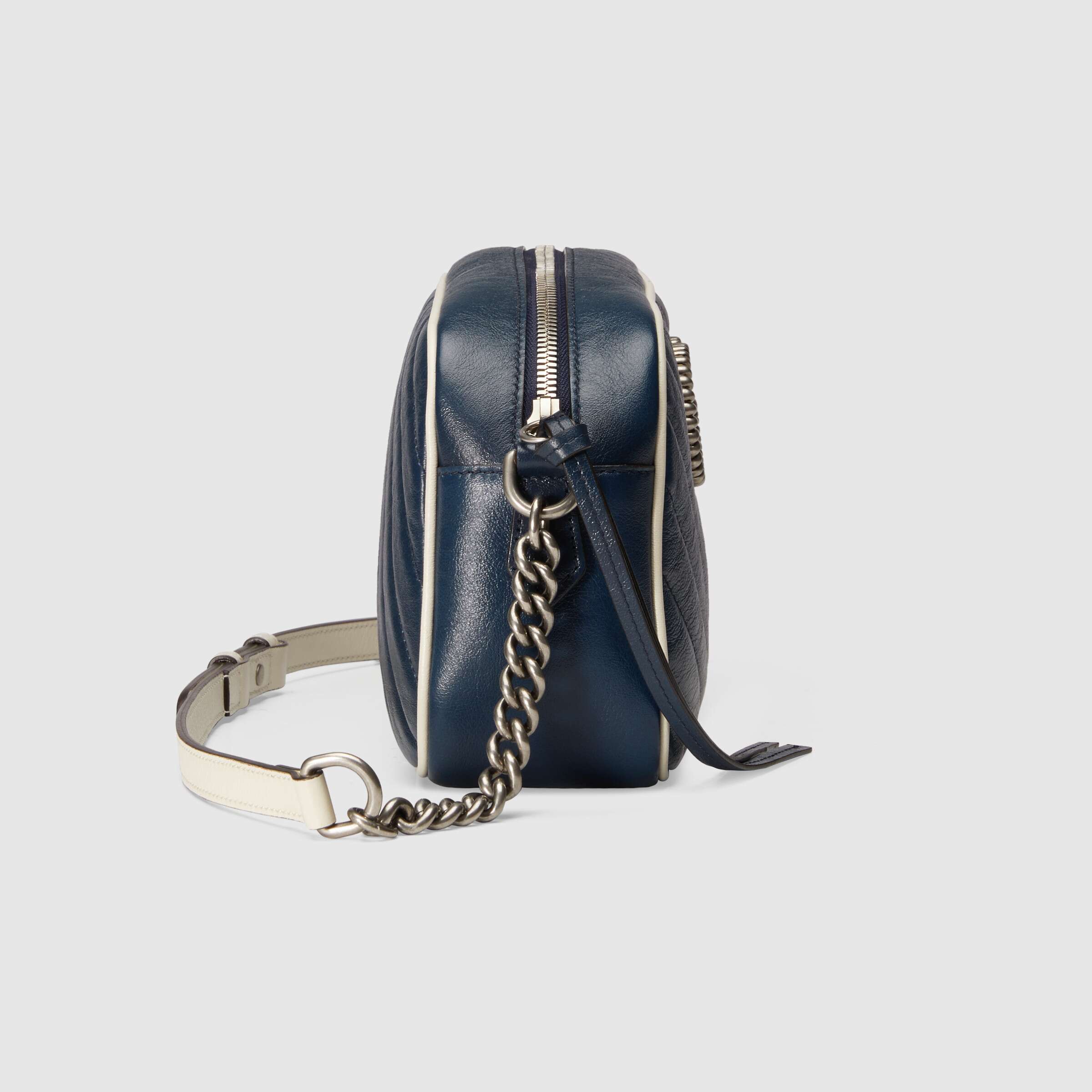 Gucci GG Marmont Matelassé Shoulder Bag Blue