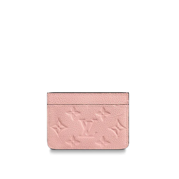 LV Cardholder Monogram Empreinte Rose Poudre