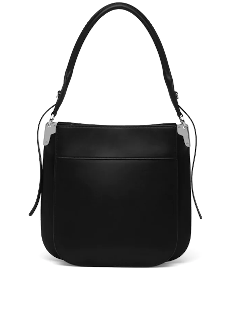 Prada Margit Leather Shoulder Bag Black