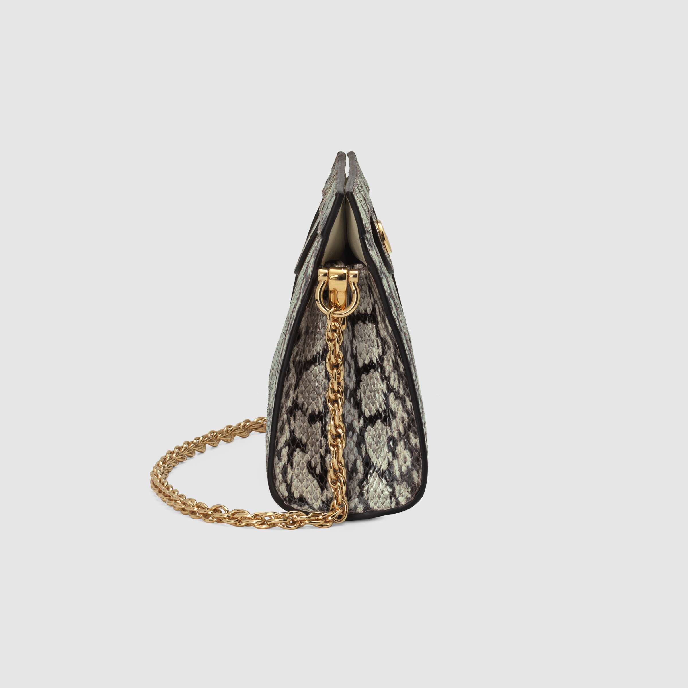 Gucci Ophidia Small Snakeskin Shoulder Bag Grey