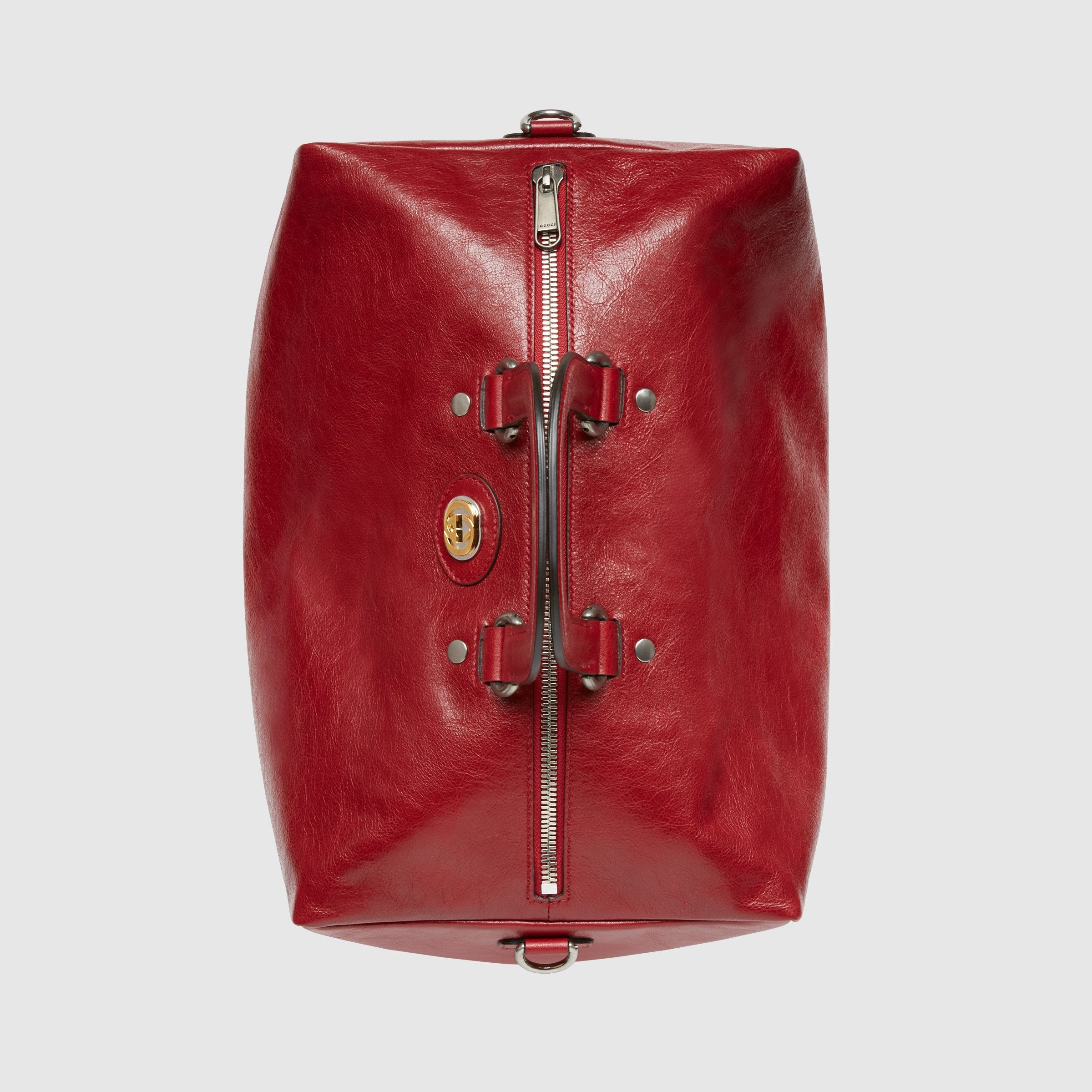 Gucci Soft Leather Backpack Red