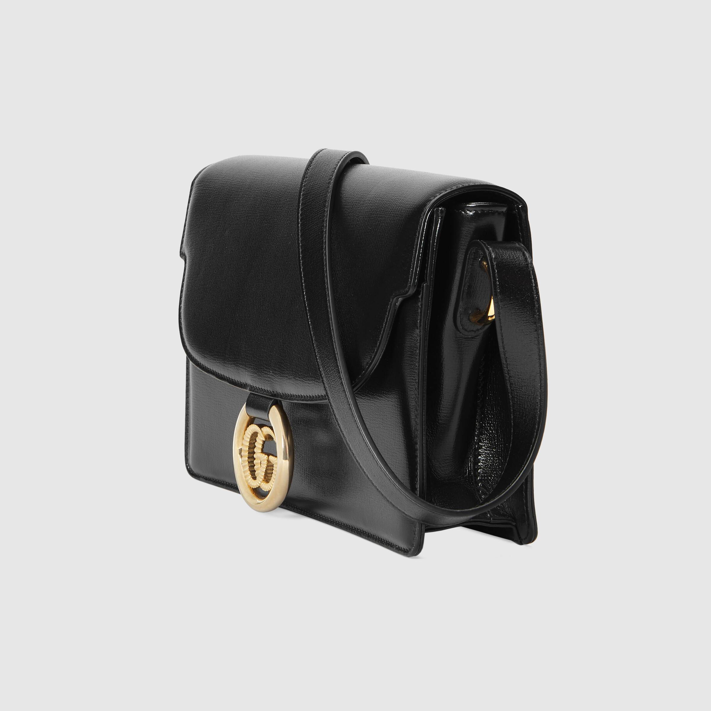 Gucci Small Leather Shoulder Bag Black