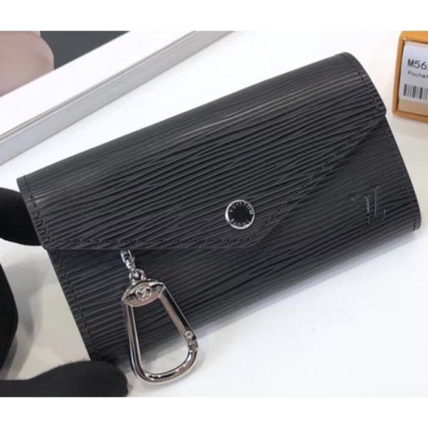 LV Key Pouch Epi Leather Noir