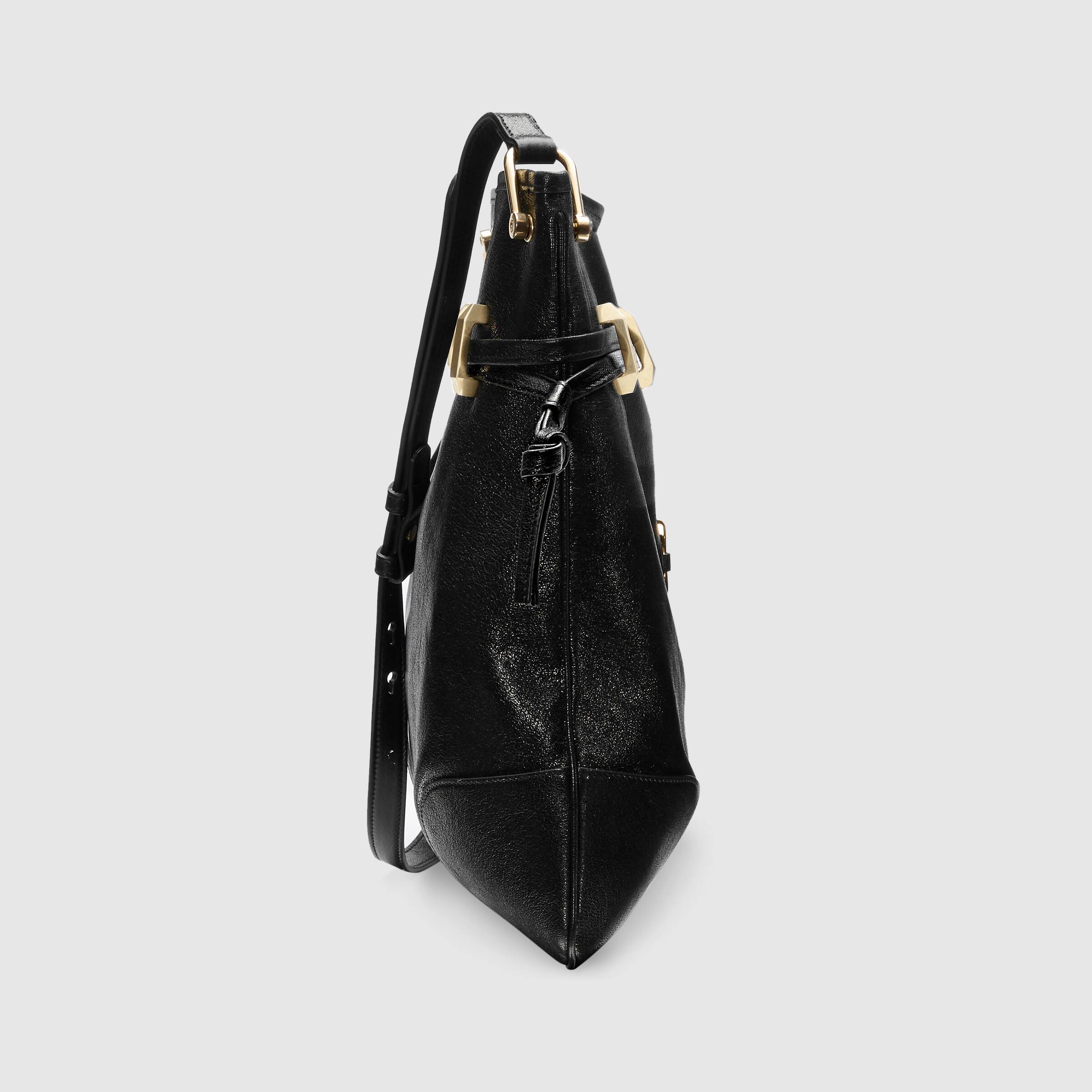 Gucci 1955 Horsebit Messenger Bag Black
