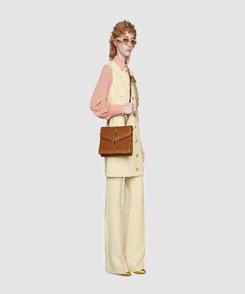 Gucci Sylvie 1969 Small Top Handle Bag Brown