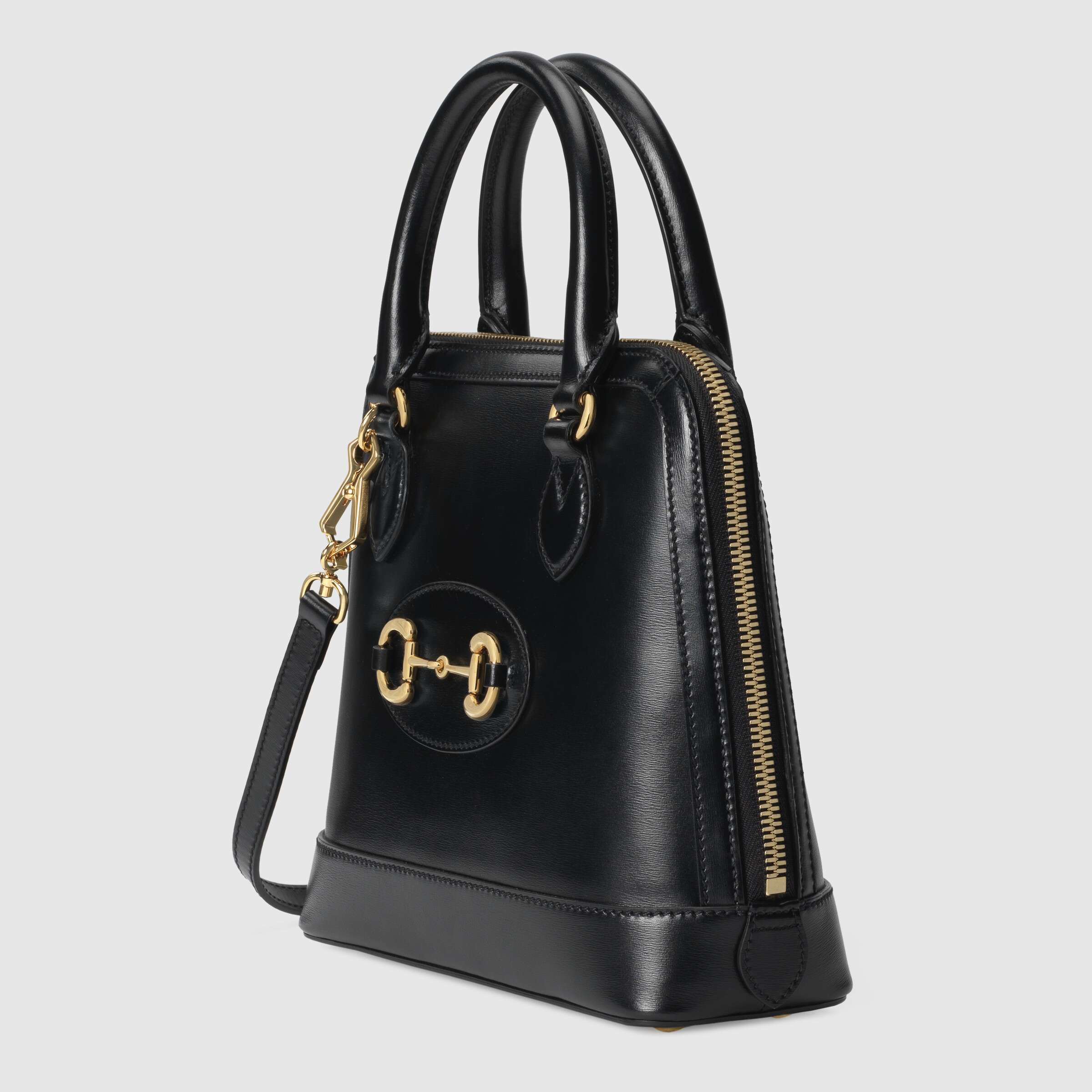 Gucci 1955 Horsebit Small Top Handle Bag Black