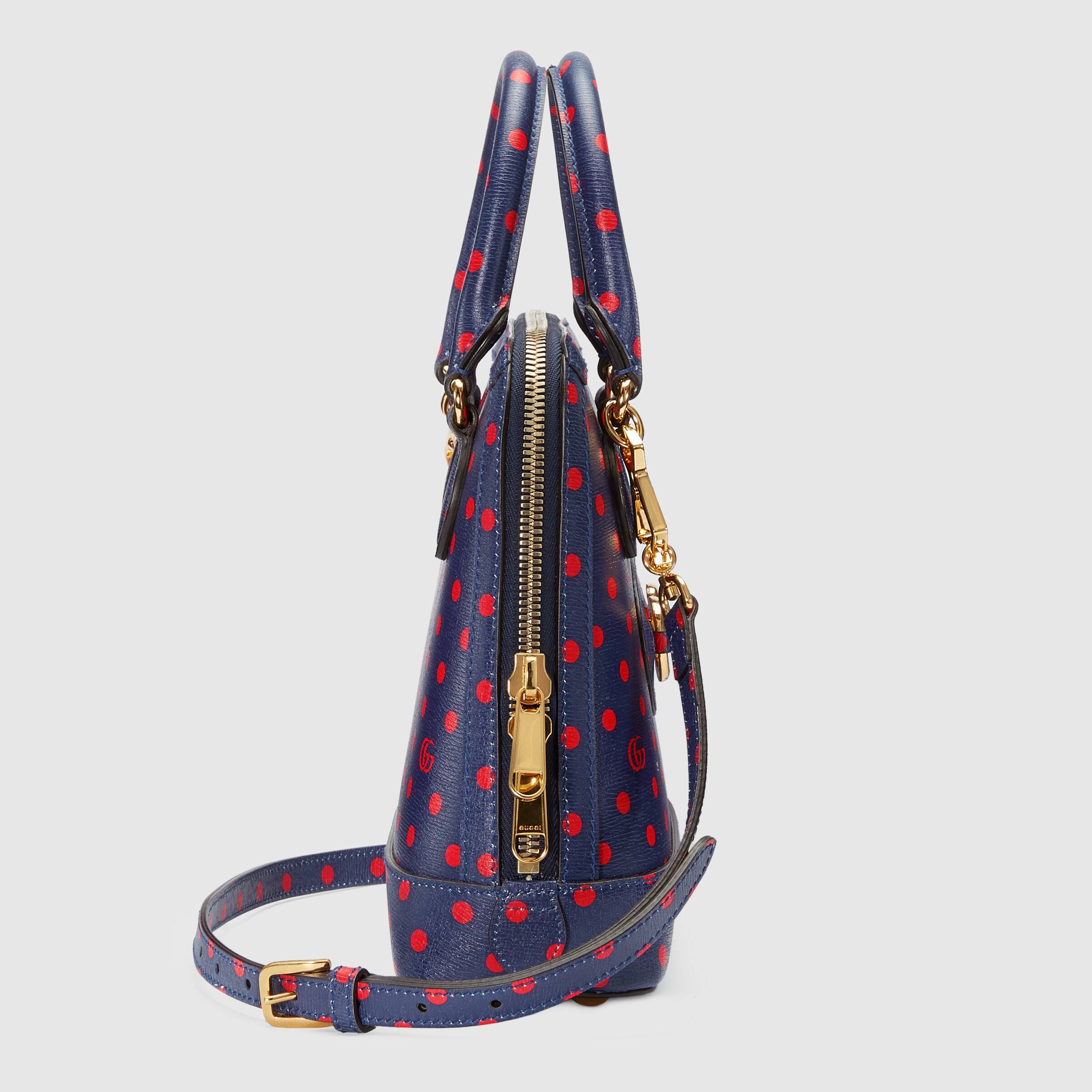 Gucci 1955 Horsebit Small Top Handle Bag Blue