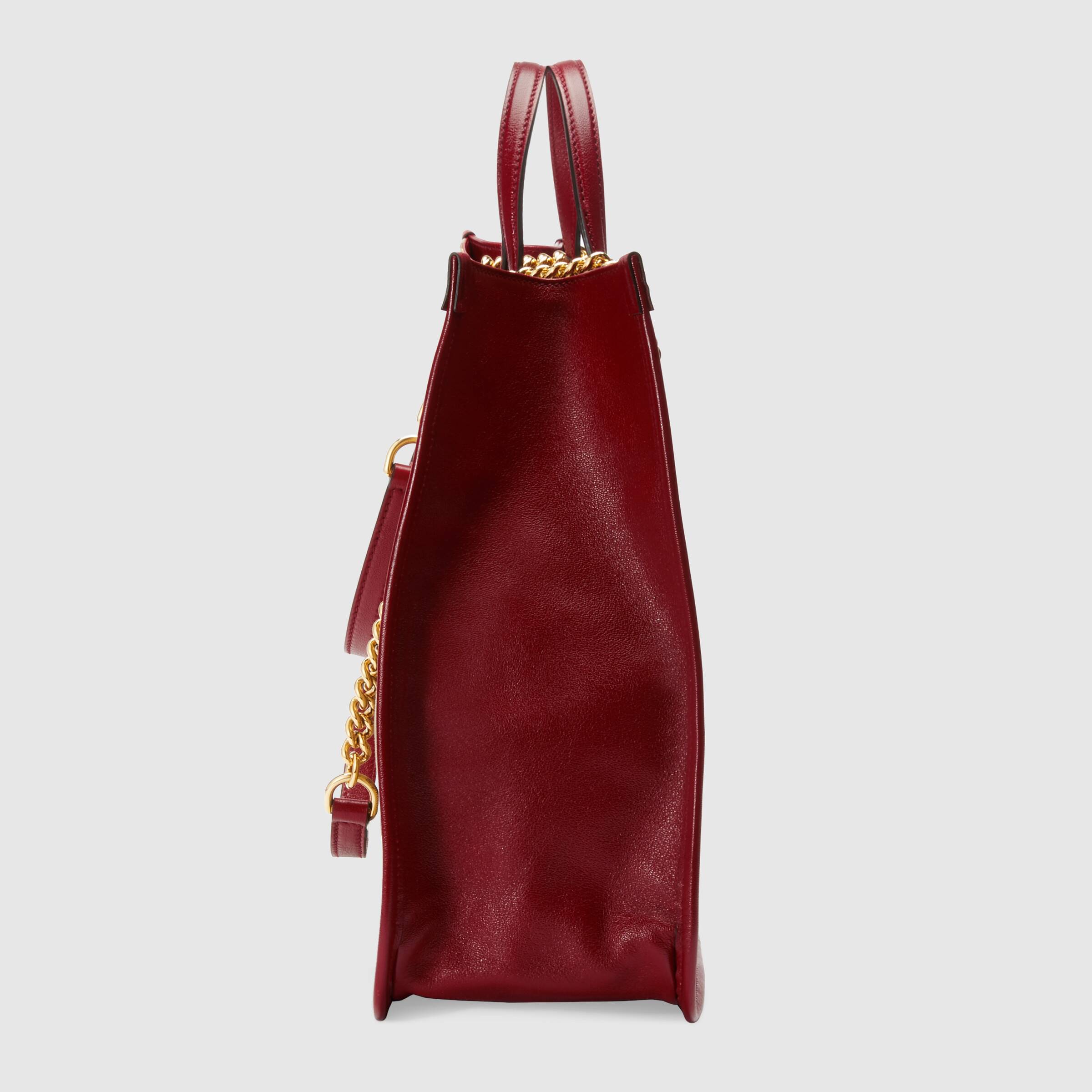 Gucci 1955 Horsebit Large Tote Bag Red