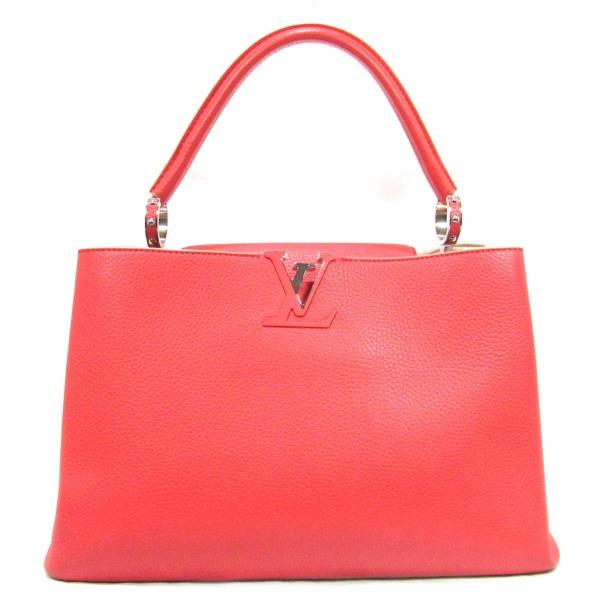 LV Capucines MM Taurillon Leather Bag Rubis