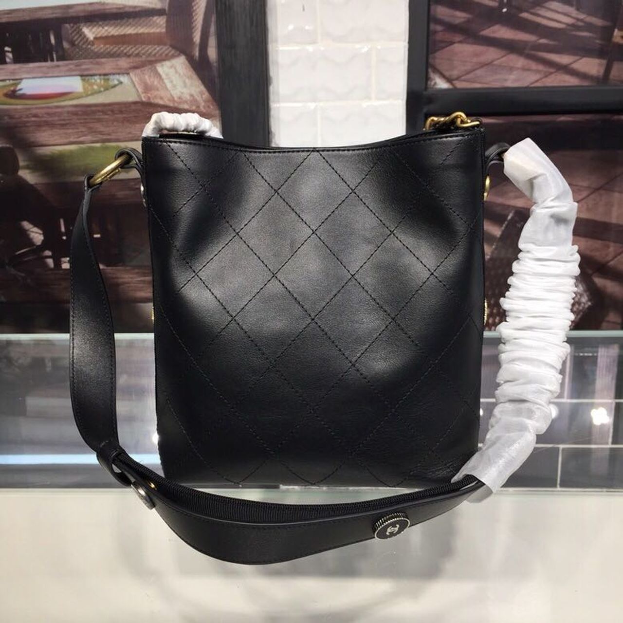 Chanel Hobo Handbag black
