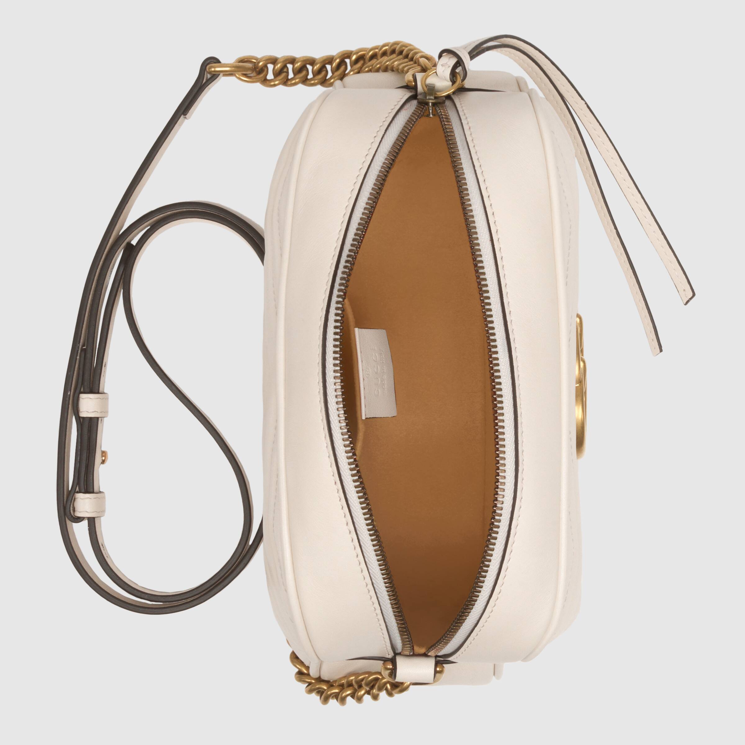 Gucci GG Marmont Small Matelassé Shoulder Bag White