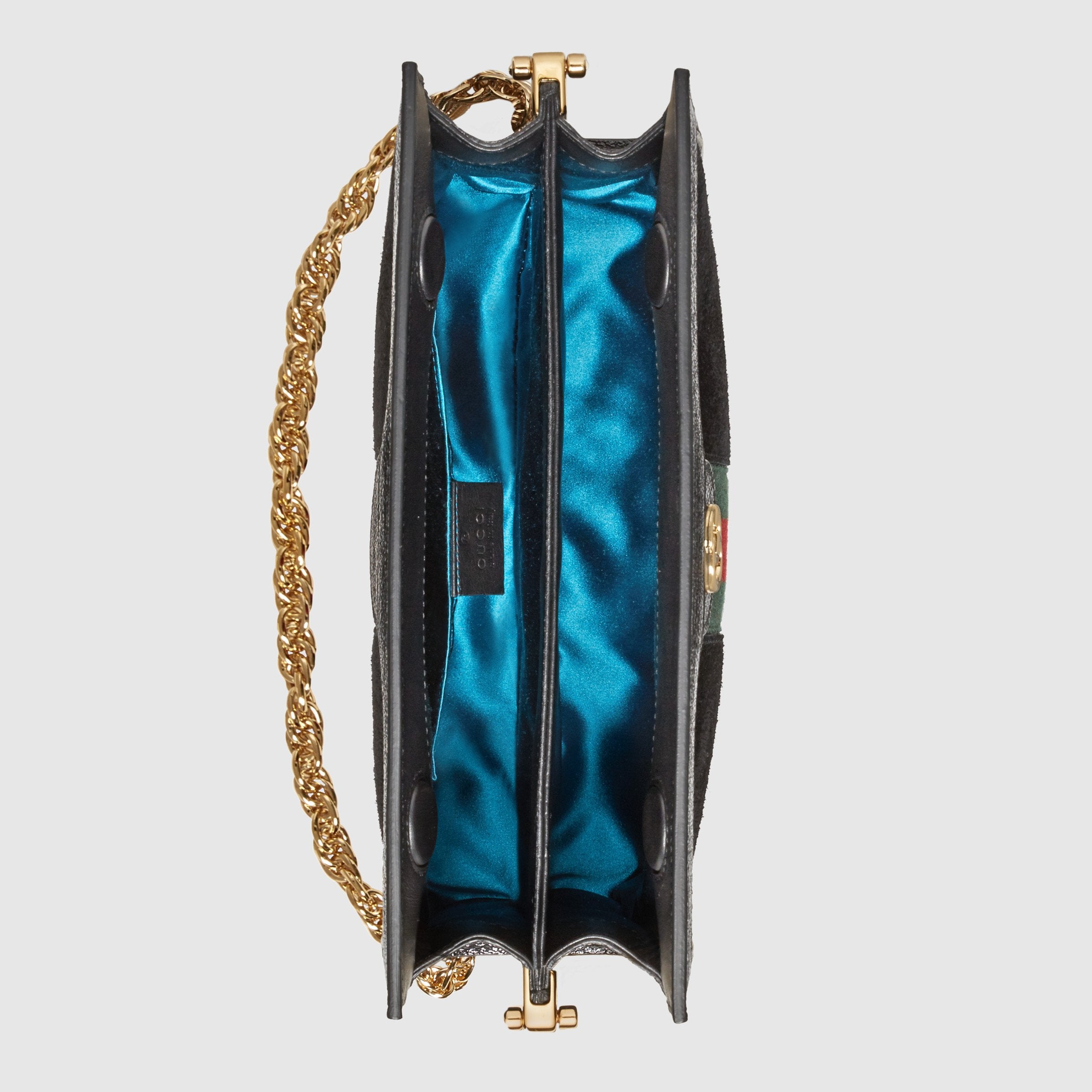 Gucci Ophidia Suede Small Shoulder Bag Black
