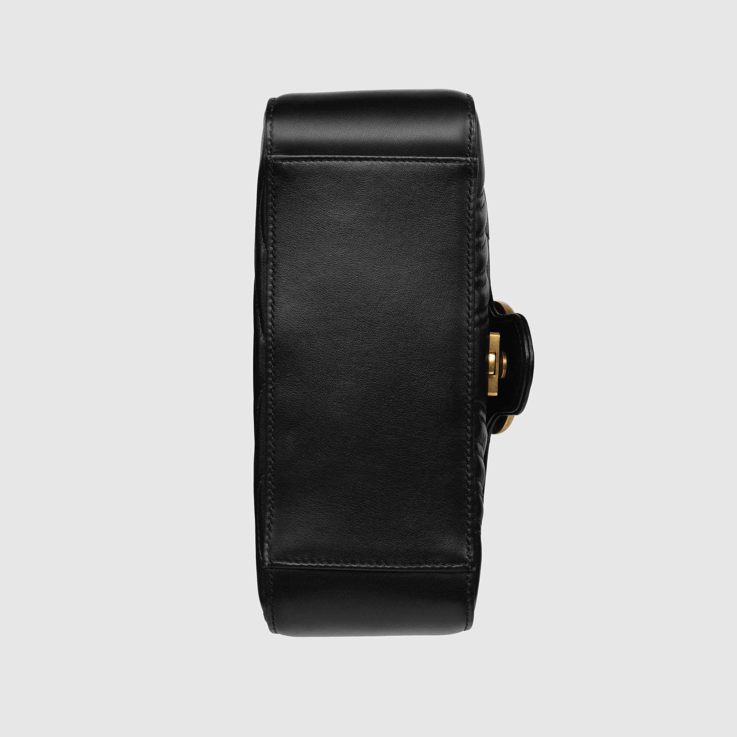 Gucci GG Marmont Mini Top Handle Bag Black
