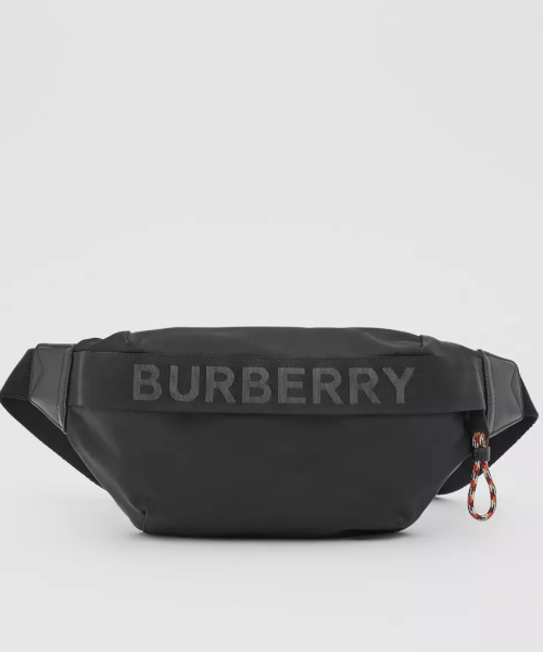 Burberry Logo Detail ECONYL® Sonny Bum Bag Black