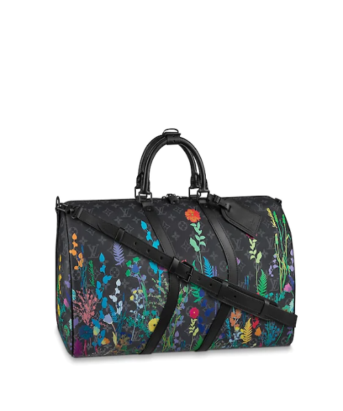 LV Keepall Bandouliere 50 Monogram Eclipse Foliage