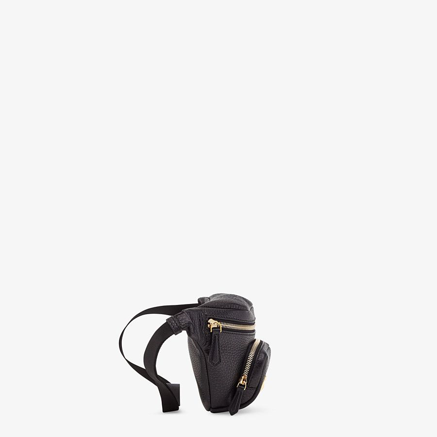 Fendi Black Romano Leather Belt Bag