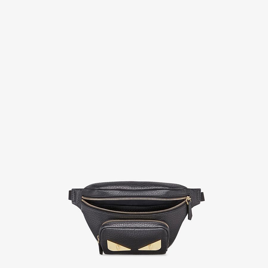 Fendi Black Romano Leather Belt Bag